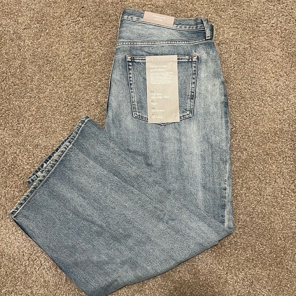 EUC Everlane Women's High Rise Jeans - Light Blue